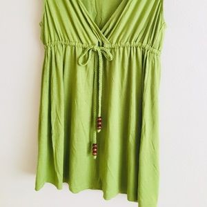 Green top bohemian style